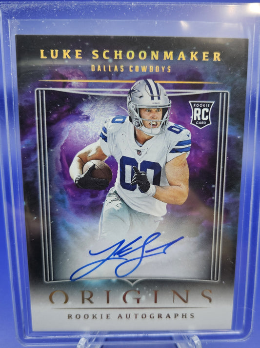 2023 Panini Origins Luke Schoonmaker autographed rookie card