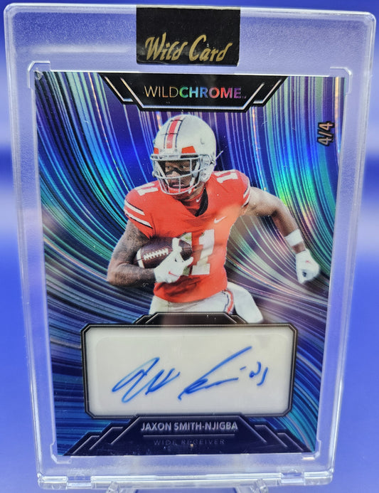 2023 Wild Card Wild Chrome Jaxon Smith-Njigba auto 4/4