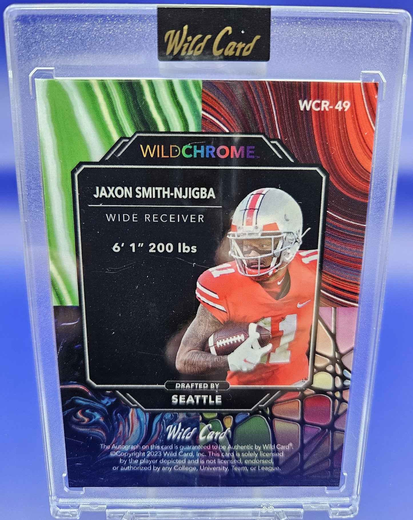 2023 Wild Card Wild Chrome Jaxon Smith-Njigba auto 4/4