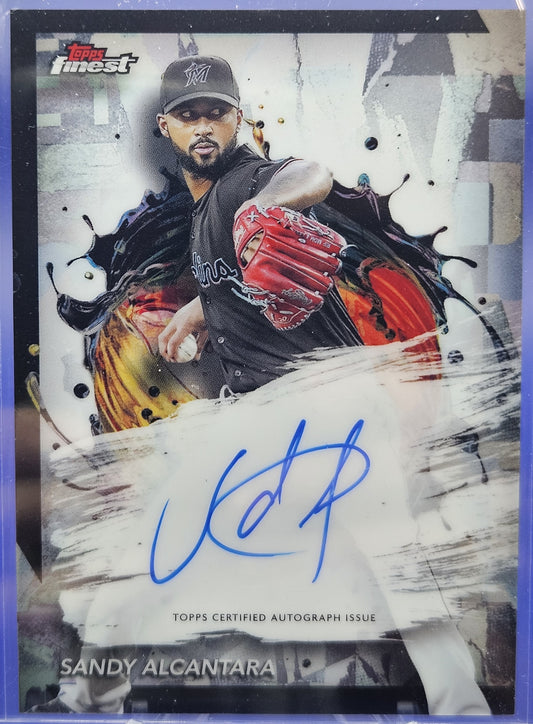 2024 Topps Finest Sandy Alcantara auto